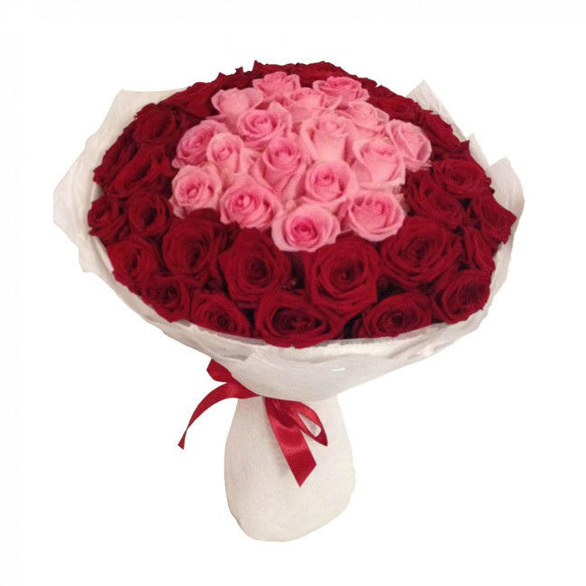 Букет цветов "Розовая сердцевина" Букет цветов "Розовая сердцевина"